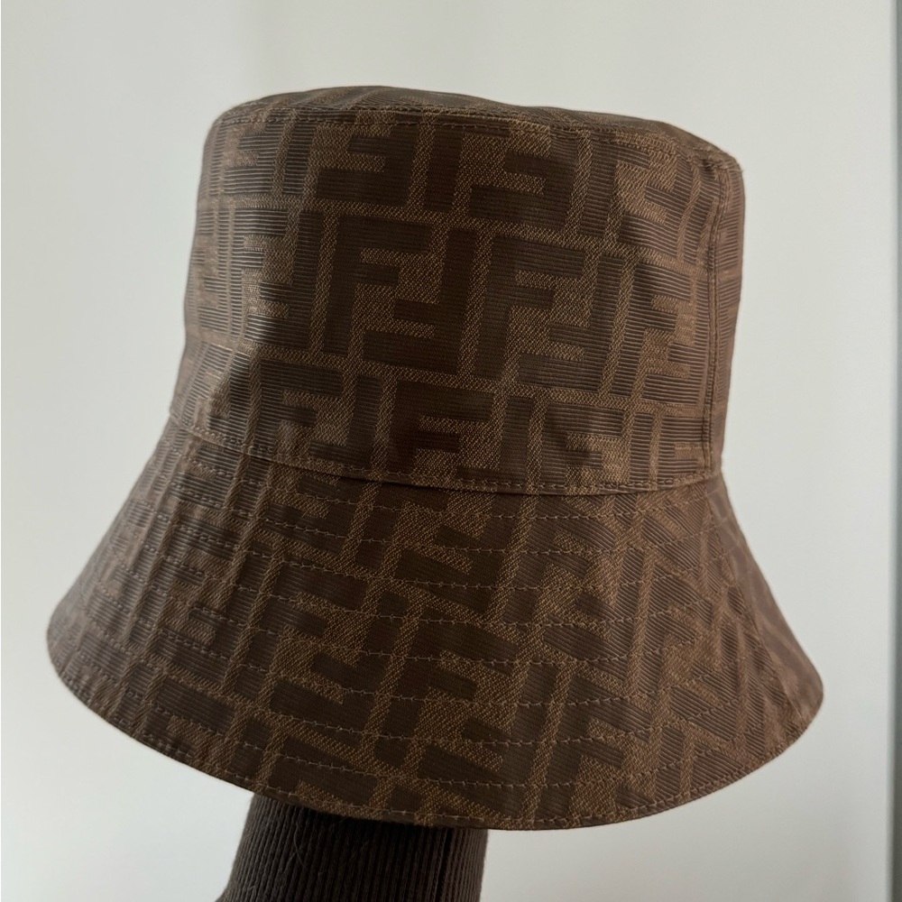 Fendi - Brown Tech Fabric Hat - Size